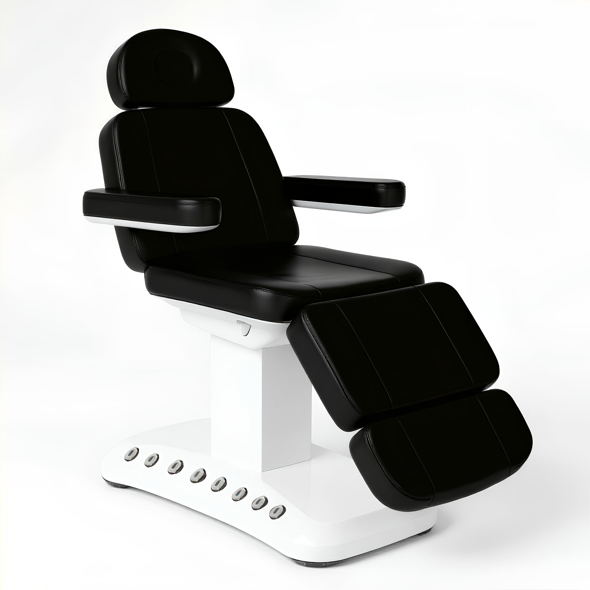 black MiraPlus facial bed chair with foot control precision